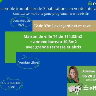 ENSEMBLE IMMOBILIER DE 3 LOGEMENTS – CADOLIVE