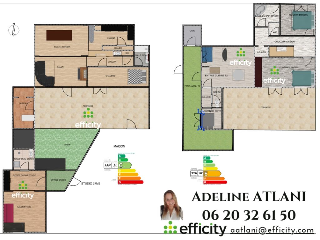 ENSEMBLE IMMOBILIER DE 3 LOGEMENTS - CADOLIVE