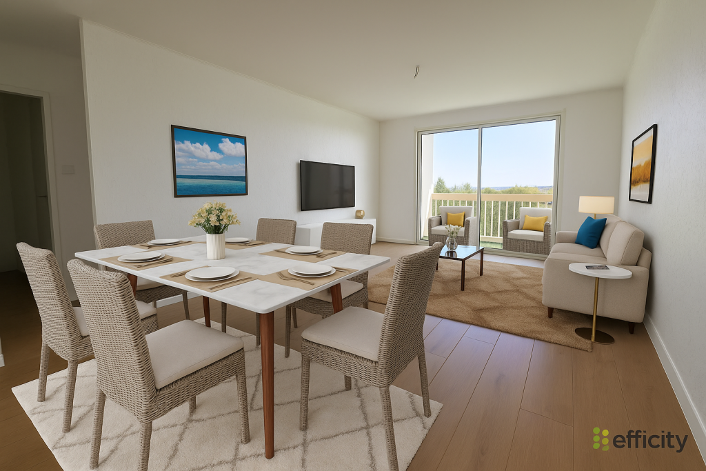 T3 63M2 AVEC LOGGIA ET BALCON HYERES